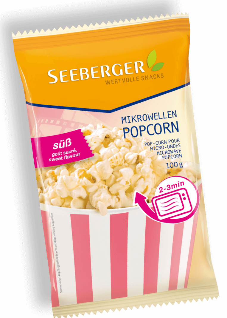 Microwaveable Popcorn from Seeberger